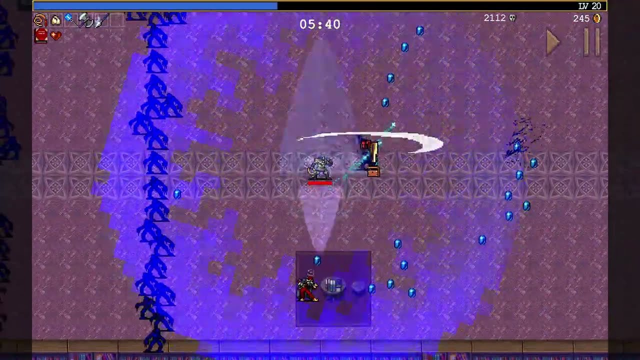 Vampire Survivors Antonio Stage 2: Inlaid Library