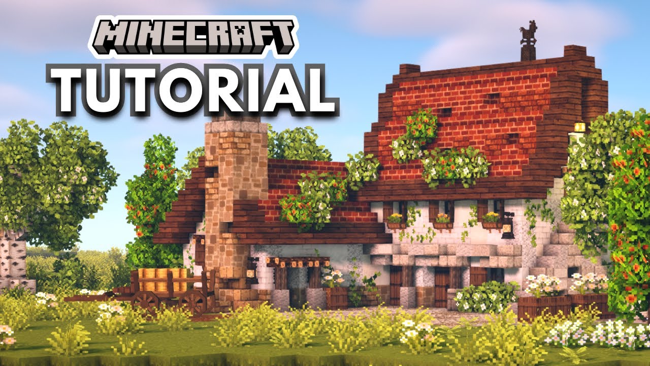 🍃Как построить фермерский дом в стиле коттеджкор в Minecraft 🦋 [16 крафтов от Mizuno с CIT и без]