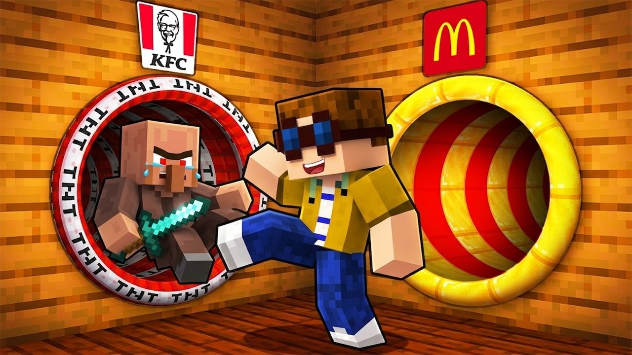 PAT W&Auml;HLT MCDONALDS vs. KFC TUNNEL in Minecraft