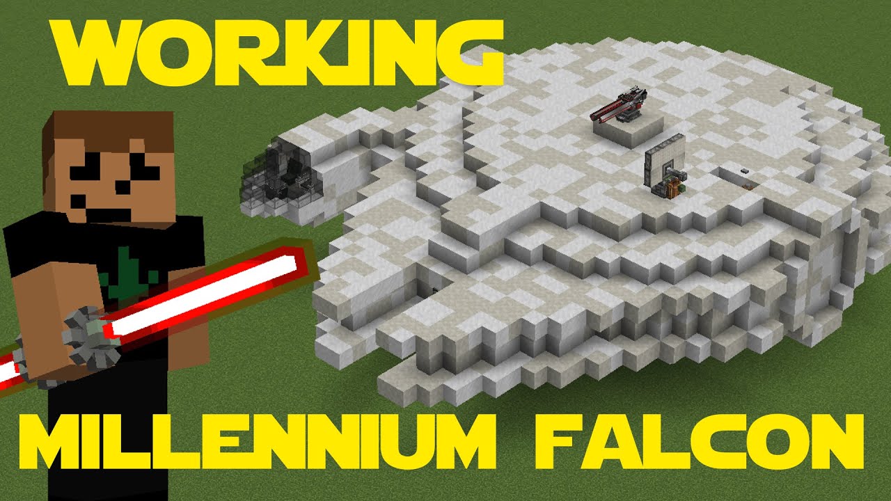 I Built a WORKING MILLENNIUM FALCON in MODDED MINECRAFT!