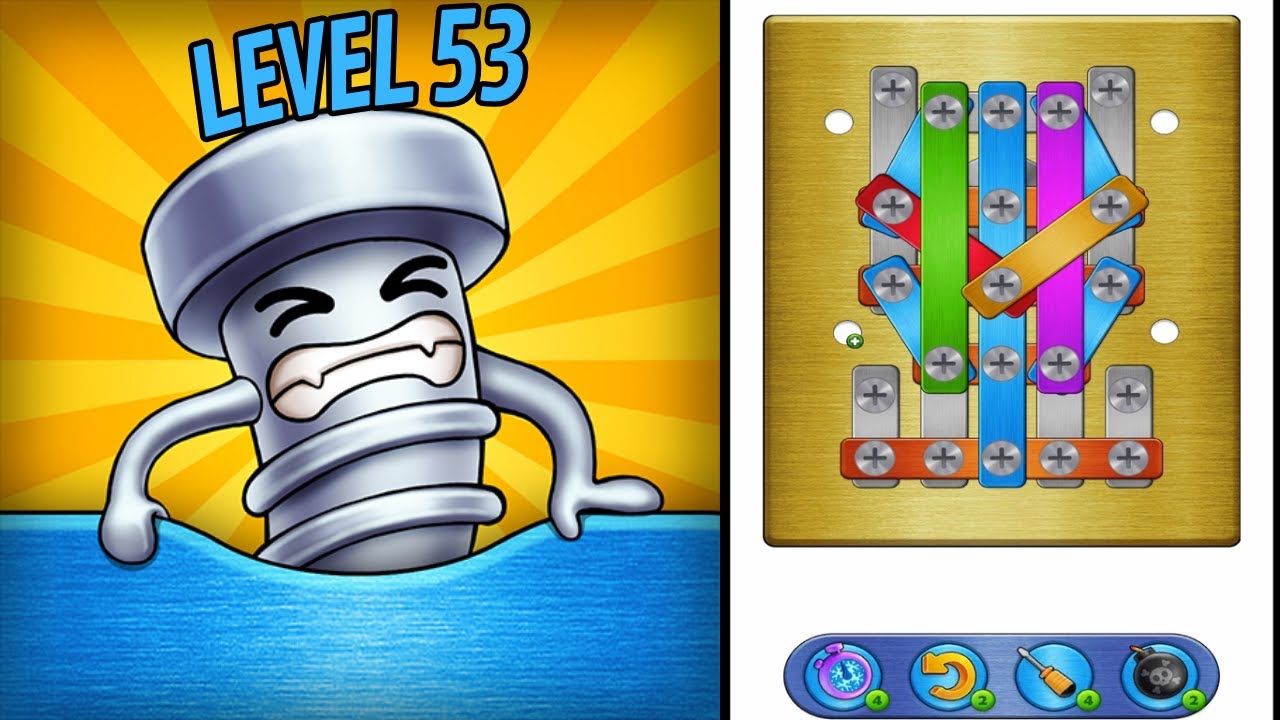 🏅 SCREW PUZZLE | SCREW MASTER 🤪 Level 53 🧩 Gameplay Walkthrough