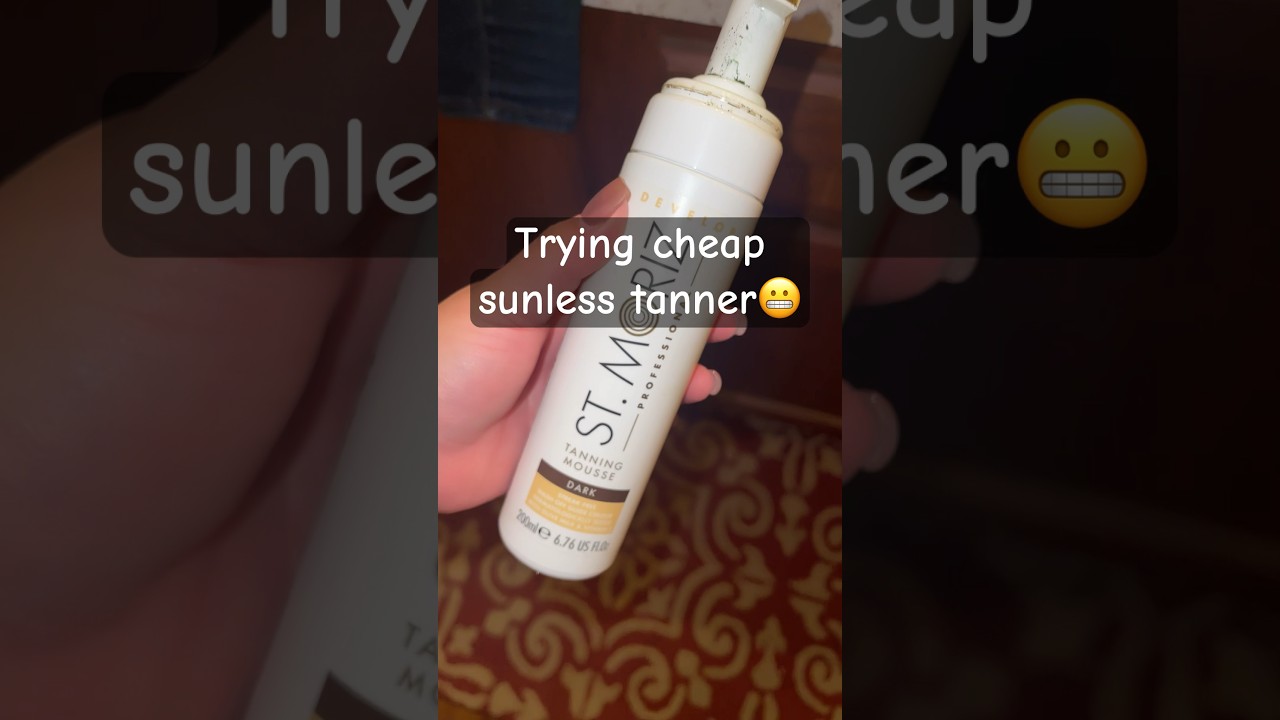 Trying cheap St. Moriz mousse tanner #tanners #sunlesstanning #stmoritz #ultabeauty #fail #nothanks