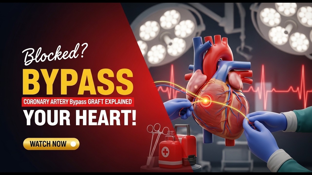 Coronary Artery Bypass Graft (CABG) Surgery Explained | 3D Medical Animation