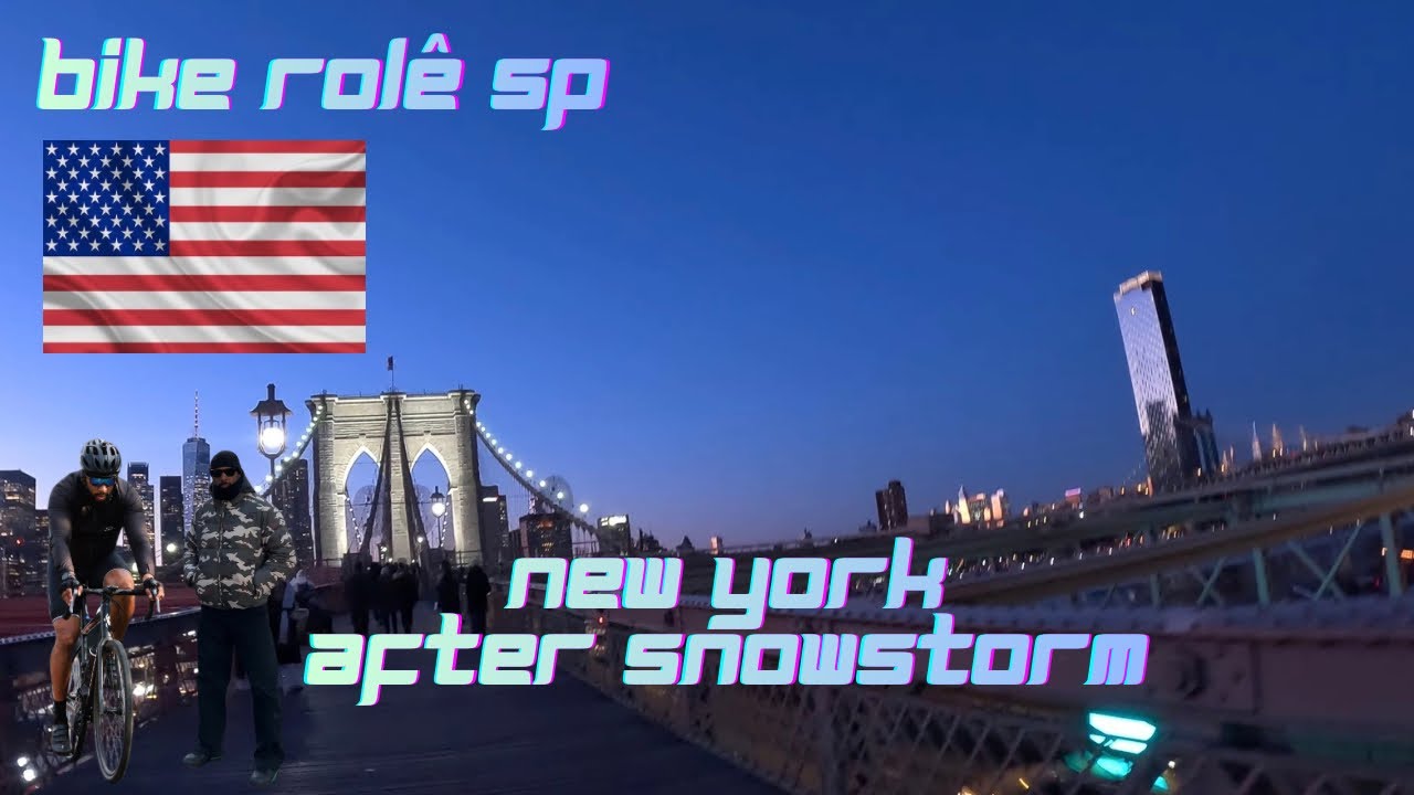 NEW YORK AFTER THE SNOWSTORM - BROOKLYN BRIDGE