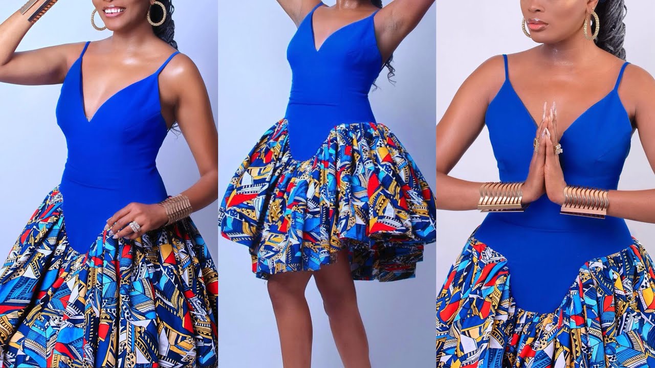 How To Cut And Sew This Trendy Spaghetti Strap Bustier Dress With A Basque Waistline