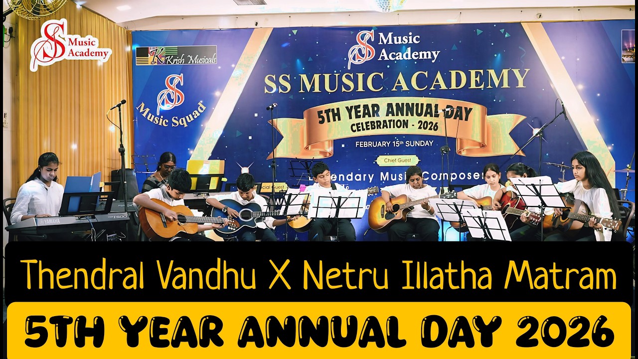 Thendral Vandhu X  Netru Illatha Matram | 🎸🎹 | 5th Year Annual Day | SS Music Academy | 2026