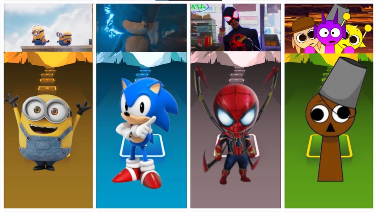 Spider-Man vs Sonic vs Minion | Ultimate Endless Runner Game