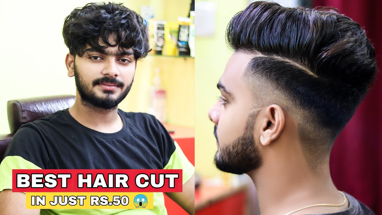 Best hair cut ever in just Rs.50 😱 | Slope cutting | Hairstyle for men