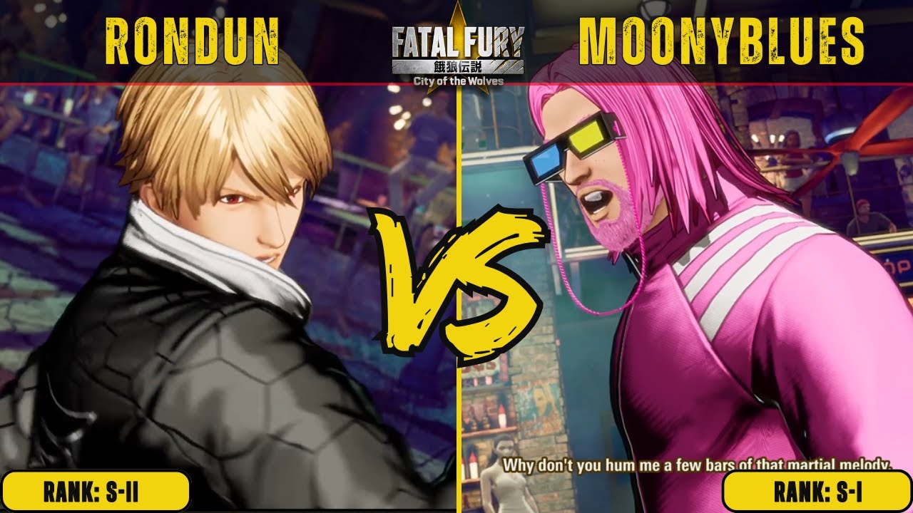 FF:CotW 🌟 RONDUN (Rock) vs MOONYBLUES (Salvatore)🌟Replay Match - FATAL FURY: City of the Wolves!