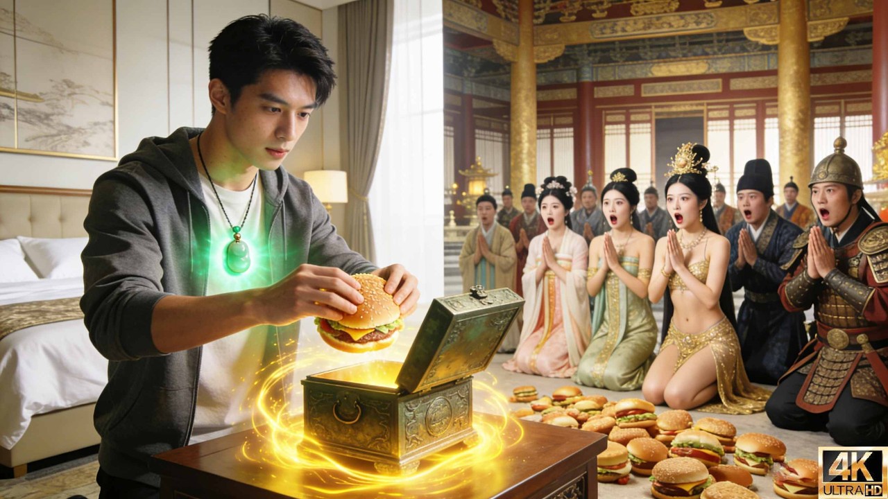 प्राचीन खजाना अतीत वर्तमान जोड़ता है। उसने हैमबर्गर डाला और महिला सम्राट ने उसे देवता मान लिया।