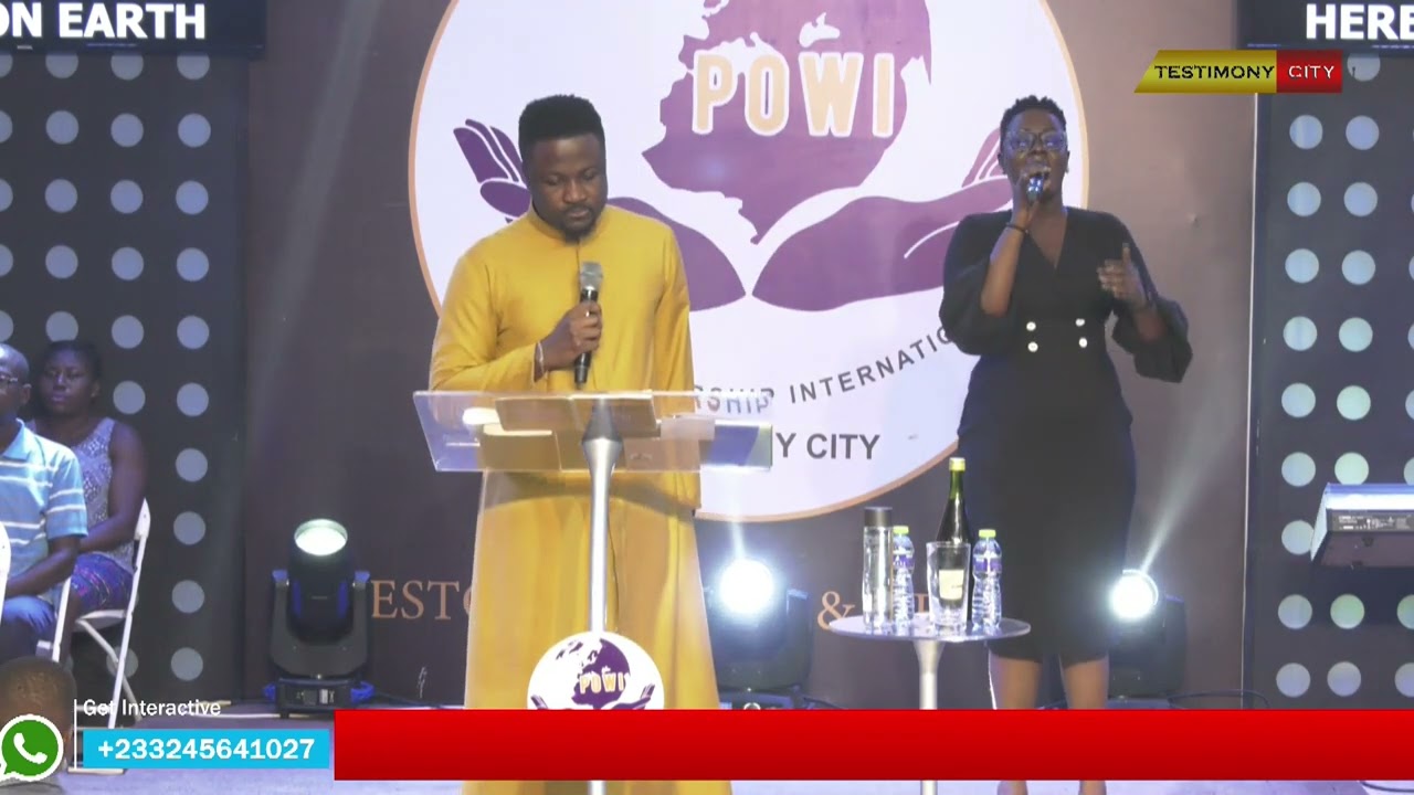 PASTOR BRIAN AMOATENG preaching in Ghana