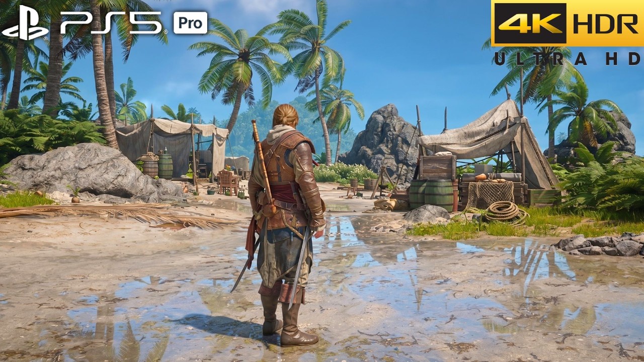 Assassin's Creed Black Flag Resynced (PS5 Pro) 4K 60FPS HDR + Ray tracing Gameplay (PS5 Pro Version)