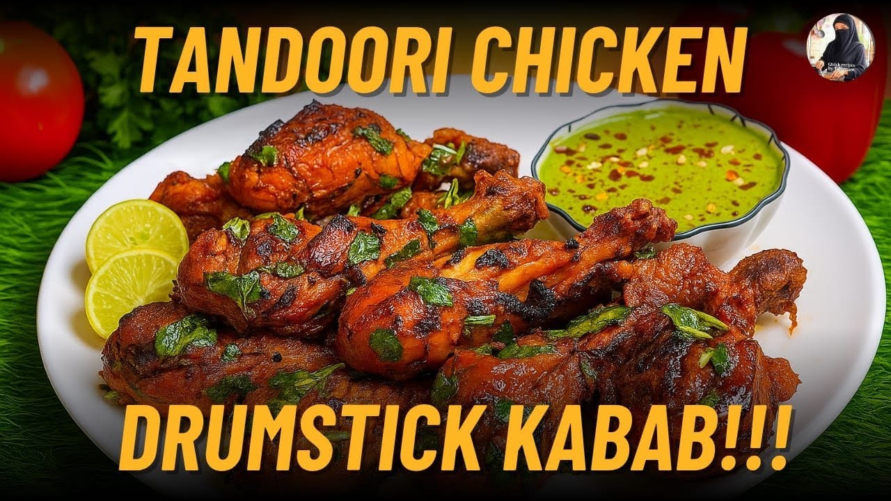 Tandoori Chicken Tangdi Kebab Recipe | Chicken Tandoori Drumstick Without Oven & Tandoor 