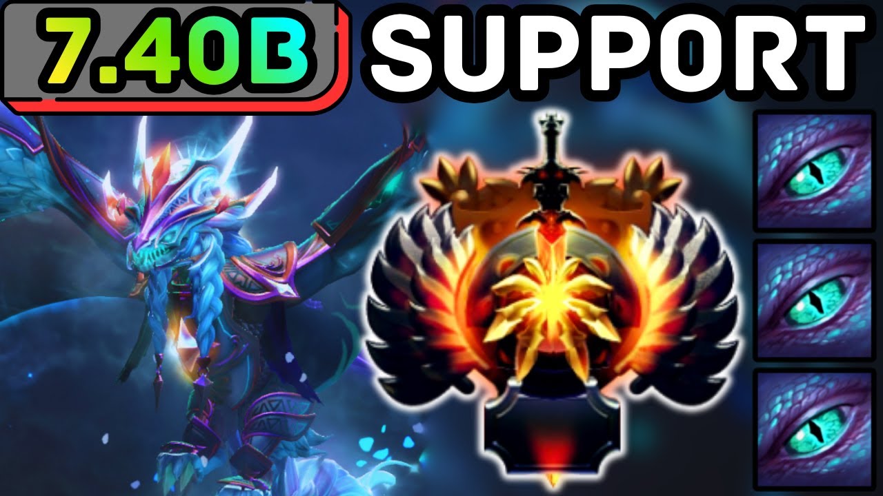 🔥 NEW PATCH 7.40b !!! WINTER WYVERN HARD SUPPORT PERFECT SAVE PERFECT PUNISH DOTA 2 GAMEPLAY 🔥