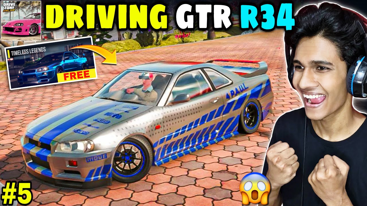 Gtr R34 Driving for free 😱 in Drive Zone Online - Drive Zone Online Gameplay in Hindi