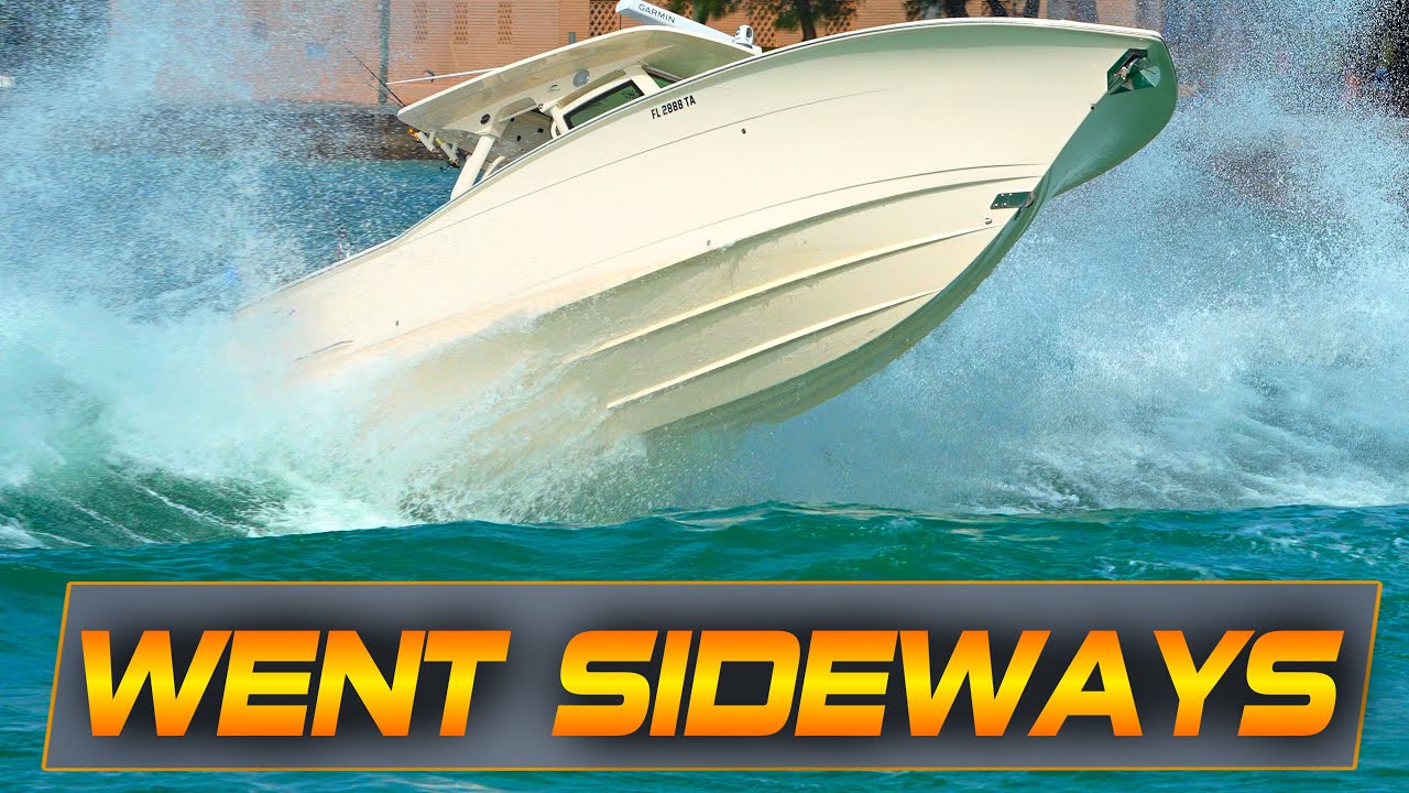 SCOUT WENT SIDEWAYS AT HAULOVER INLET! BOAT ZONE