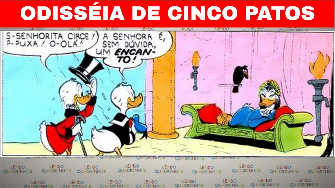Tio Patinhas, Donald e Sobrinhos em Odisséia de cinco patos | História em quadrinhos Disney narrada