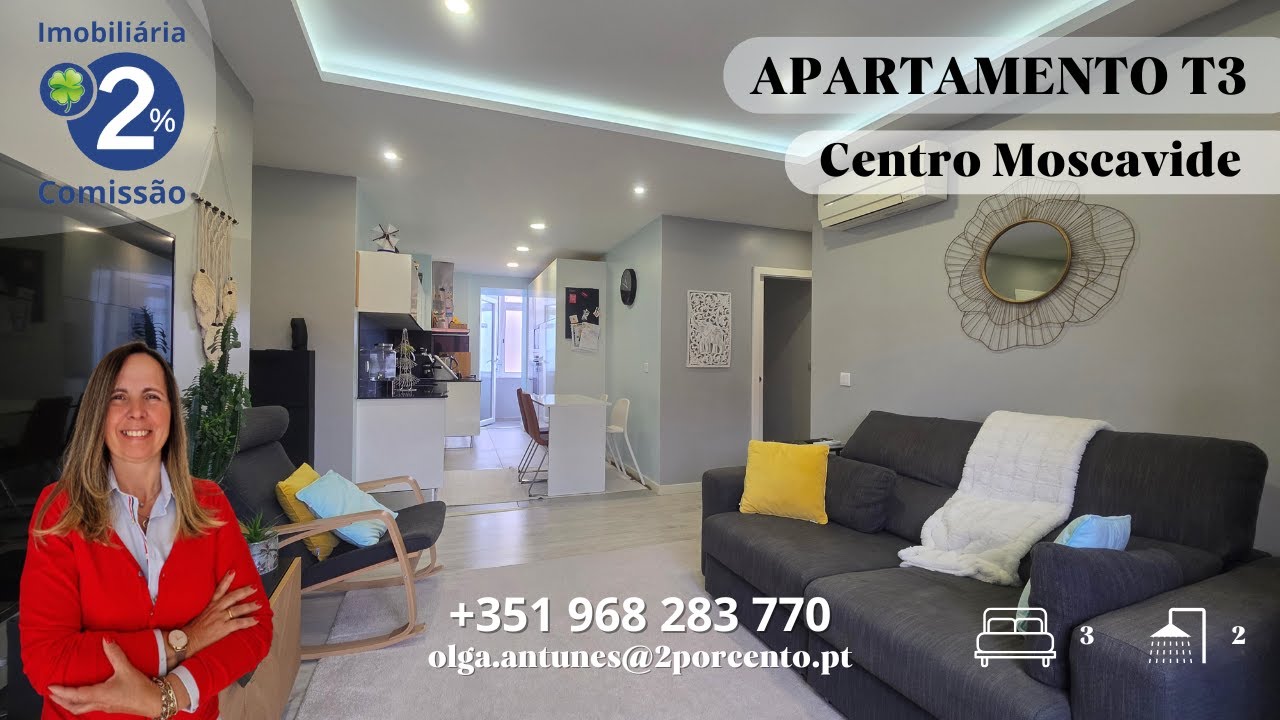 Apartamento T3 ao lado do Metro e Comboio (Refª6805134)