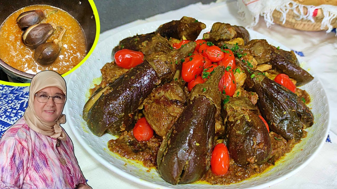 كيجيك البدنجال في طياب باسل ؟ 🔴 حضري أكلة اللحم بالدنجال بالطريقة الصحيحة تكلي عليها صبعانك 🇲🇦