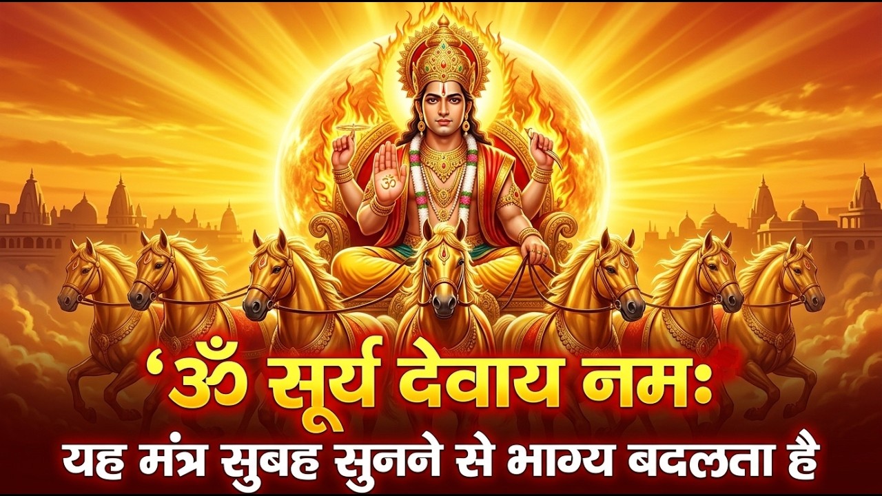सुबह सुनो यह सूर्य मंत्र | Om Surya Devaya Namah | भाग्य चमकाने वाला चमत्कारी मंत्र