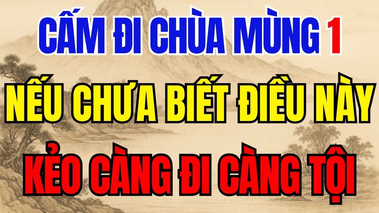 Tuyệt Đối Không Được ĐI CHÙA MÙNG 1 - RẰM Nếu Chưa Biết Điều Này Kẻo Thánh Thần QUỞ PHẠT!