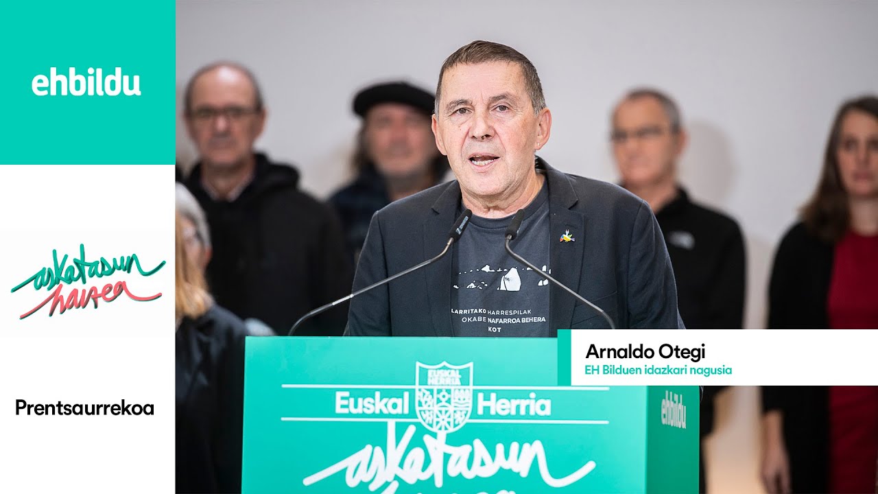Arnaldo Otegiren hitzak frankismoaren eta Estatu terrorismoaren biktimekin bildu ostean