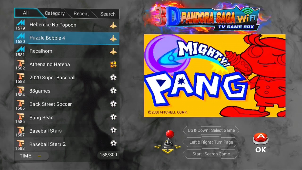 3D Pandora Saga 300 wifi tv Game box sorprendente