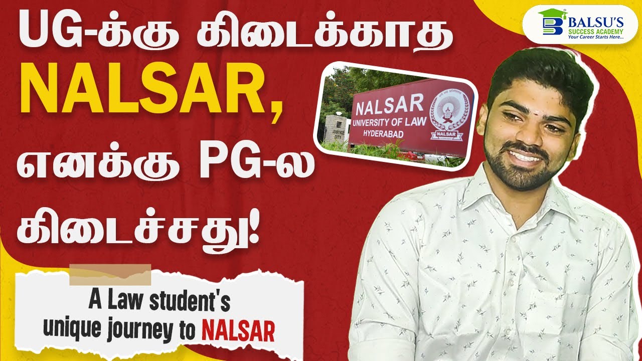 What next after LLB - MBA or LLM? | A law student's unique journey to NALSAR |@BalsusSuccessAcademy