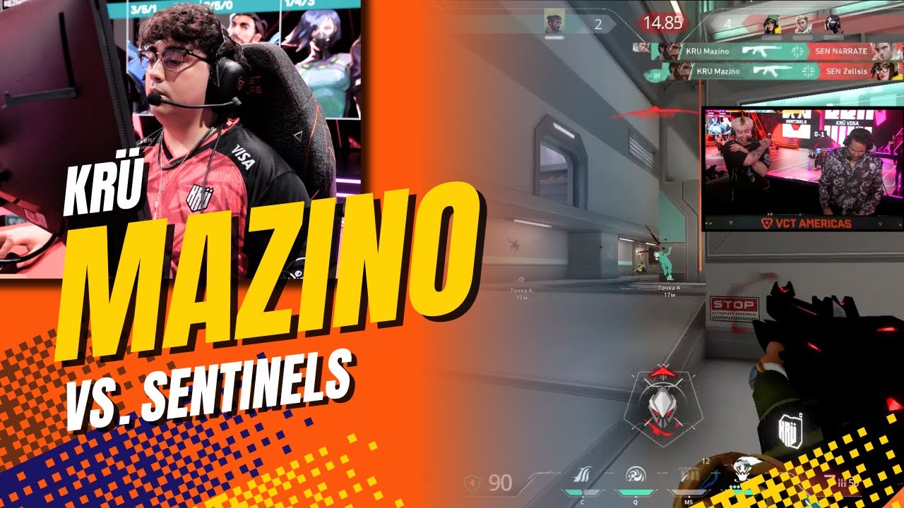 Casters React to KRU Mazino Insane 4k CLUTCH Against SEN | VCT Americas 2025