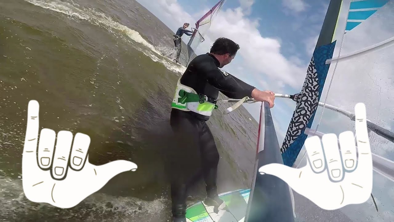 FANTASIC WINDSURFING DAY at the Ringk&oslash;bing Fjord (Denmark)