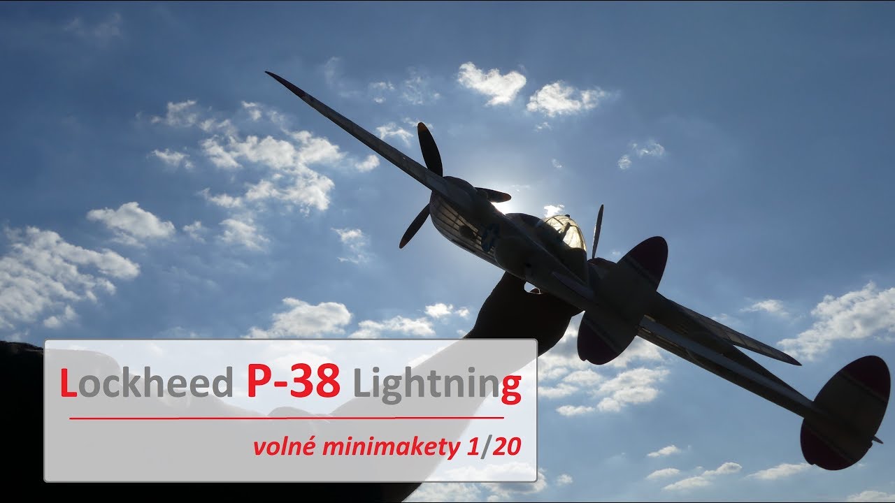 Lockheed P-38 Lightning | volné minimakety 1/20