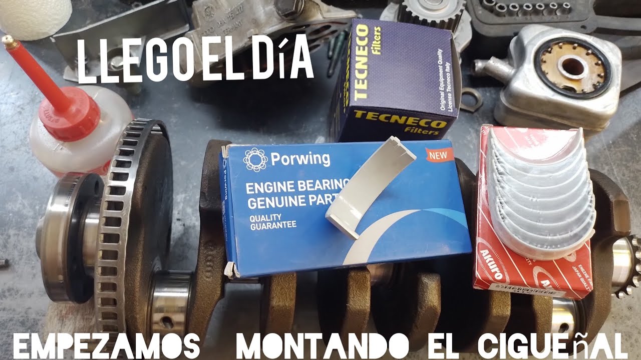 Montaje del cigueñal Motor Audi A4 1.8T 20V