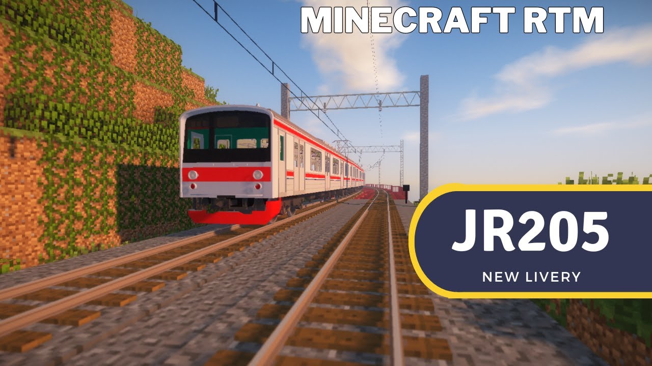 JR 205 New livery - Minecraft Real Train Mod (RTM)
