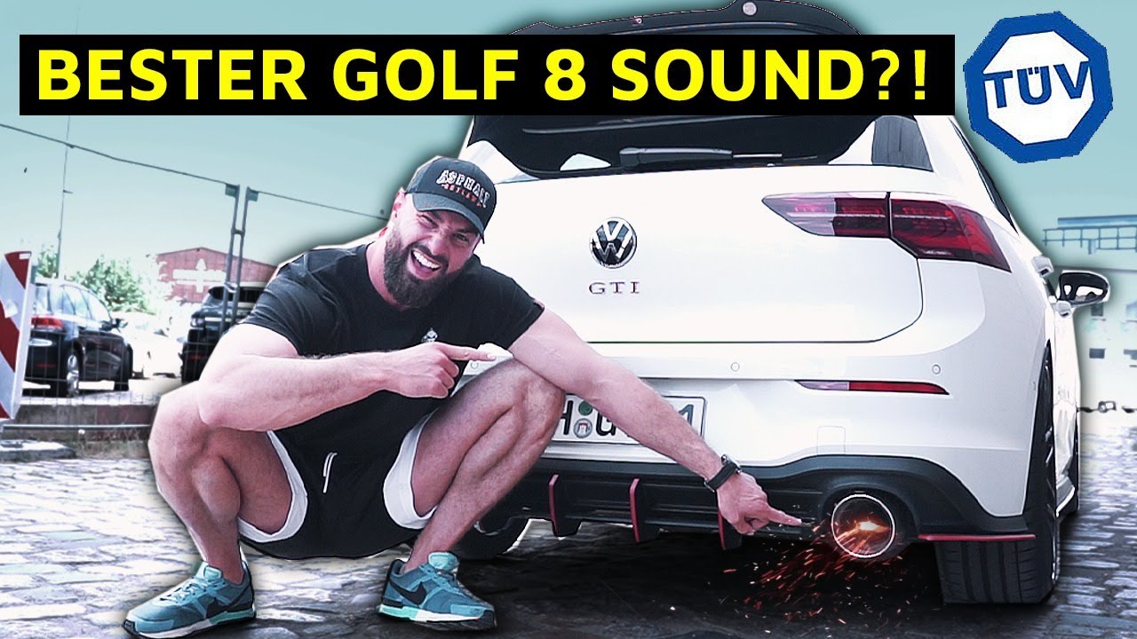 2x 3,5 ZOLL STRAIGHT PIPE mit TÜV 😨 | Abgasanlage Golf 8 GTI Clubsport
