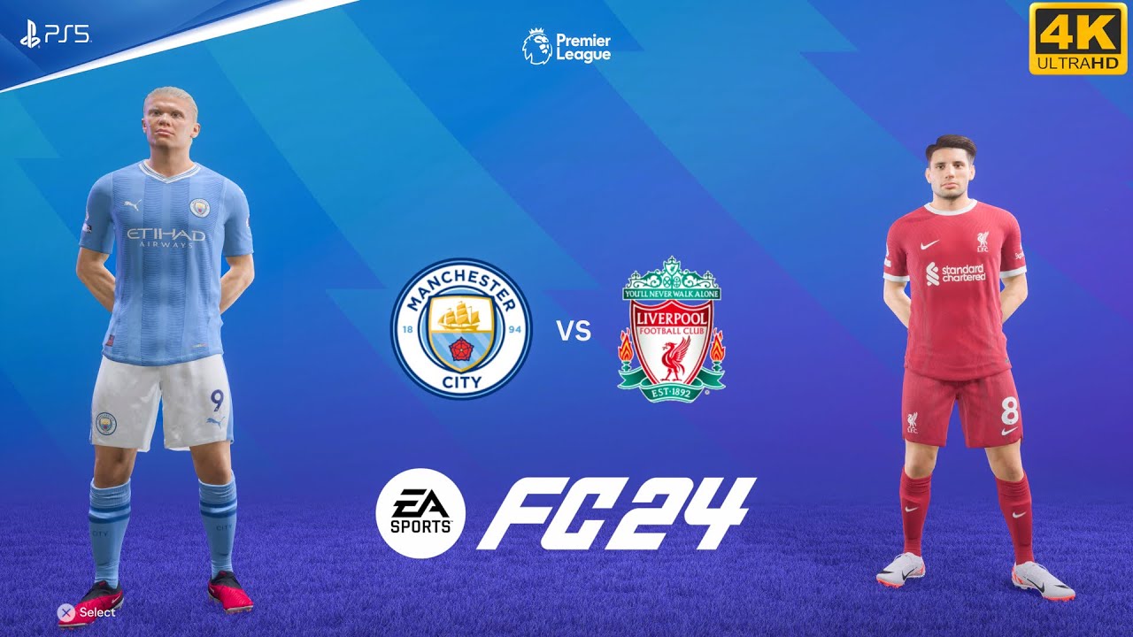 FC 24 - Manchester City Vs Liverpool - Premier League 23/24 | PS5™ [4K60] Next Gen