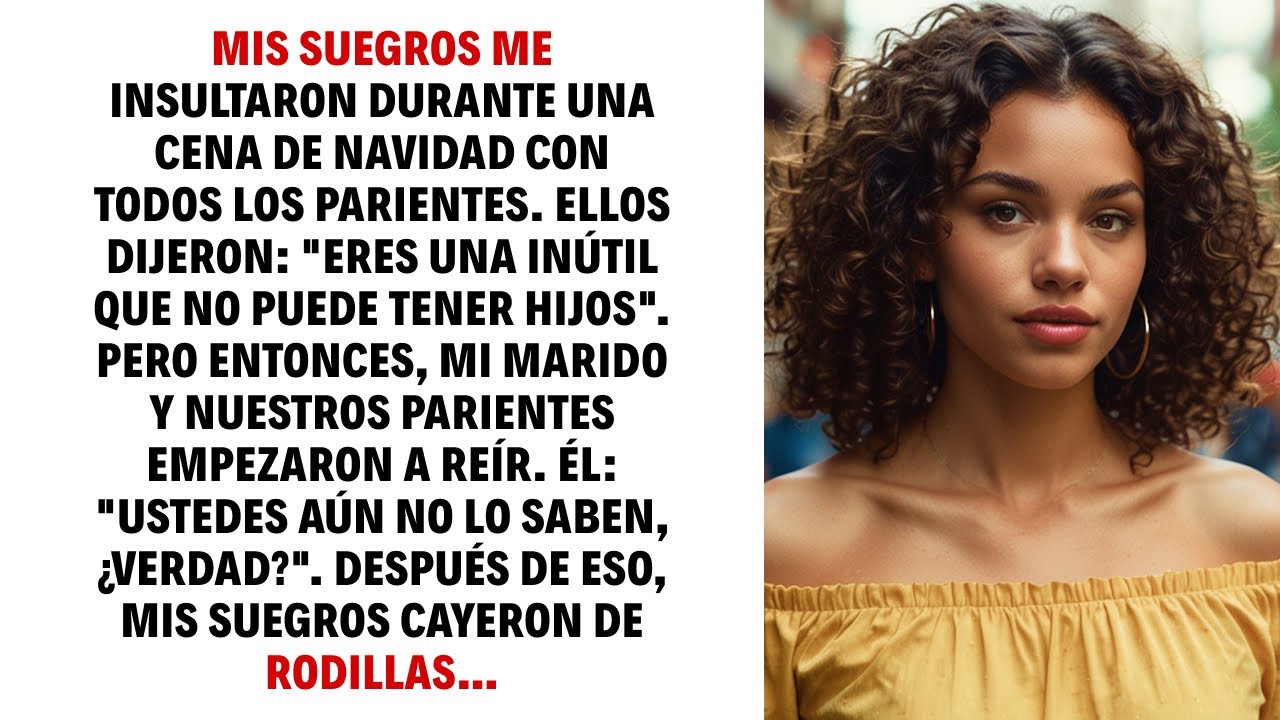 MIS SUEGROS ME INSULTARON DURANTE UNA CENA DE NAVIDAD CON TODOS LOS PARIENTES. ELLOS DIJERON…