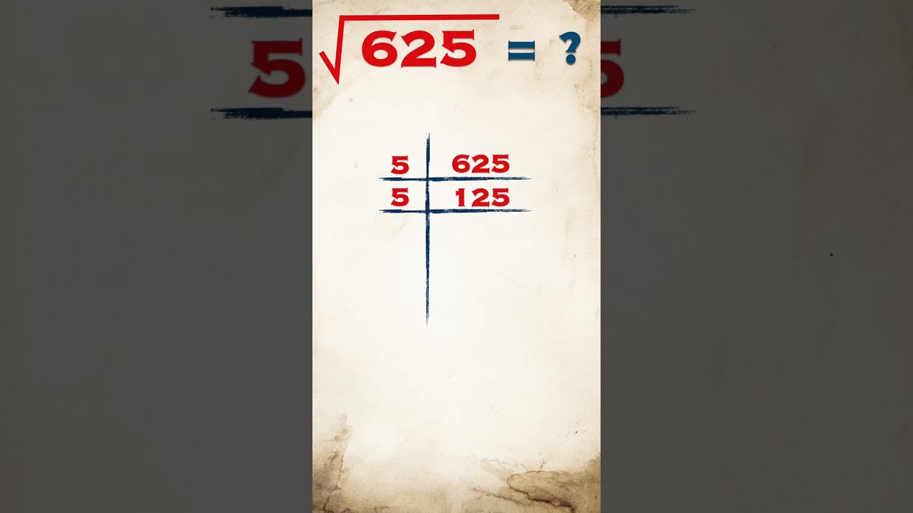 Square Root of 625 | 625 ka vargmul | #shorts #viral #funny #trending #squareroot #publicmaths