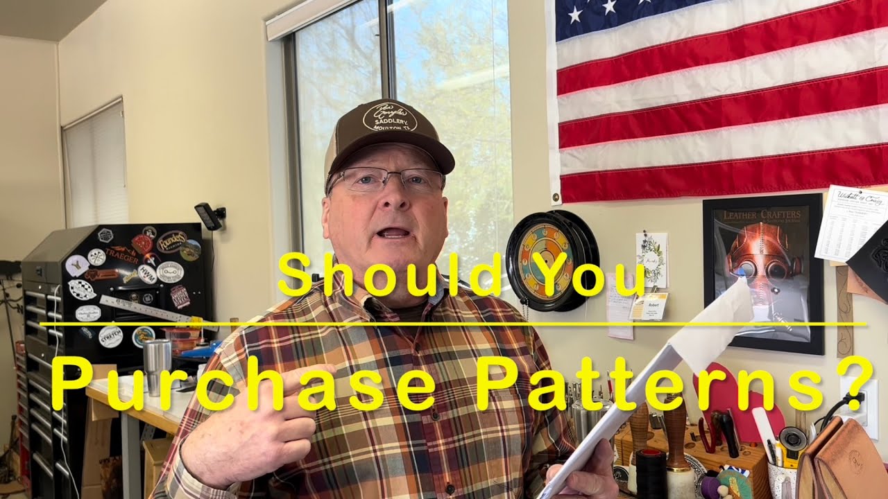 Creating A Tooled Leather Eye Glass Case - Should You Purchase Project Patterns? #leatherproject