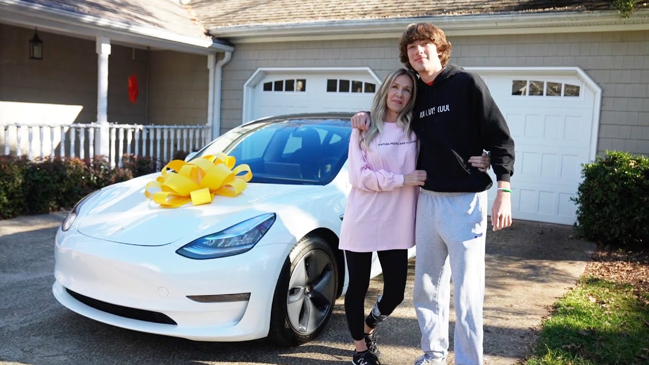 Surprising My Mom With a Tesla!