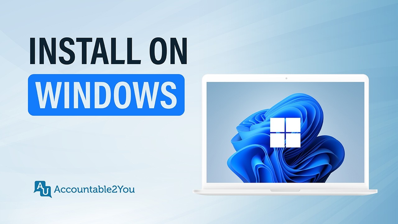 Install Accountable2You on Windows
