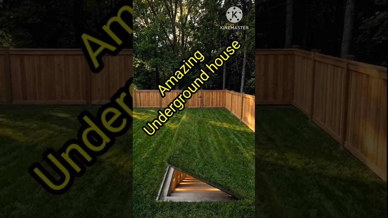 Underground House with Hidden Entrance | Basement house Ideas | American home design 