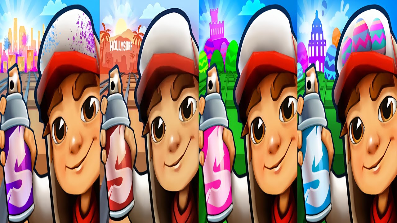 Subway Surfers : Mumbai 2025 🆚 Hollywood 2024 🆚 Edinburgh 2023 🆚 Oxford 2022