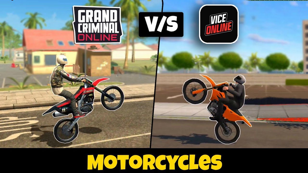 Motorcycles in Vice Online vs Grand Criminal Online | Logic Comparison