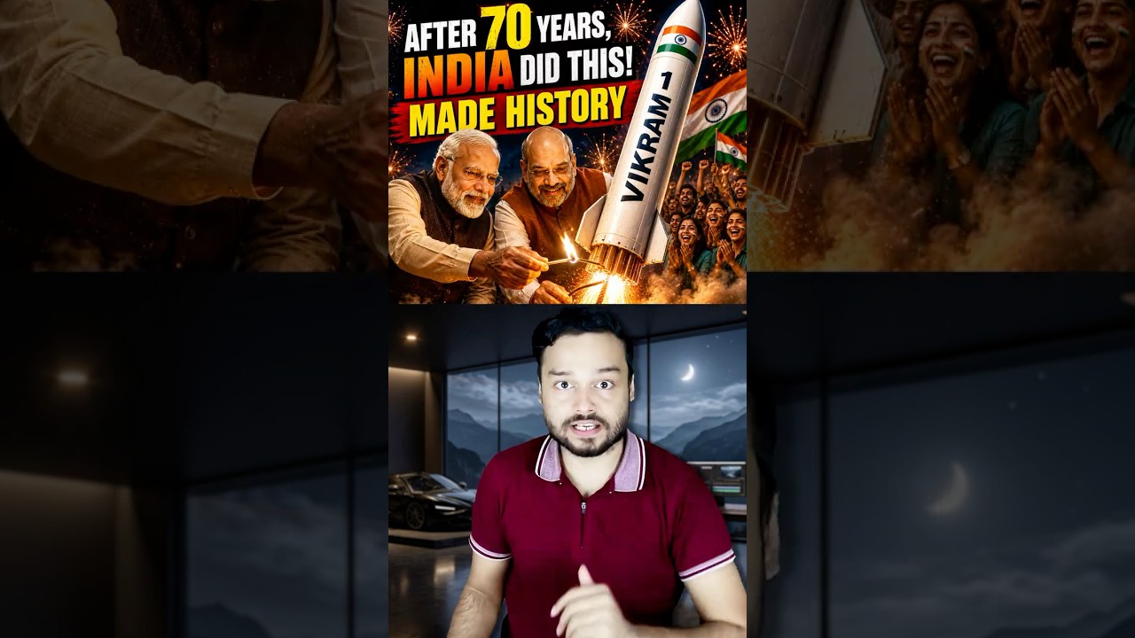 India Made Superb HISTORY! 1st EVER PRIVATE ROCKET Vikram-1 Rocket Changes Everything! #shorts