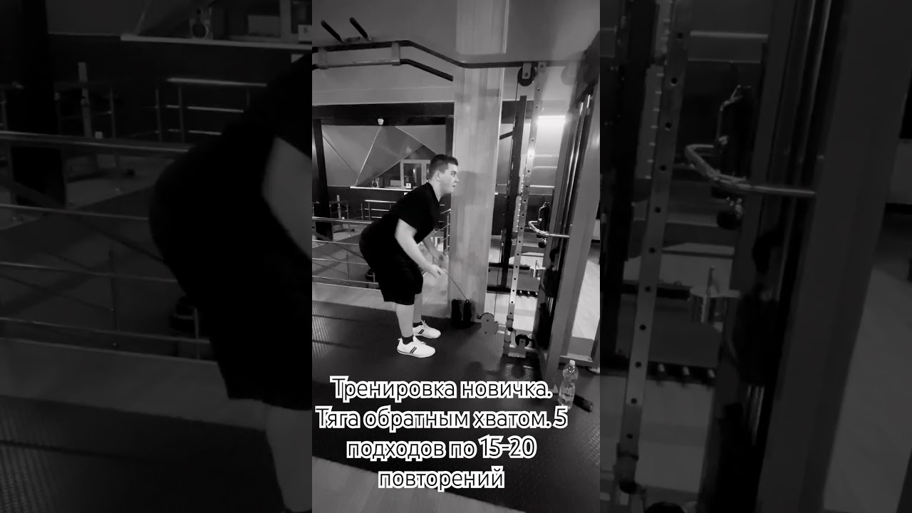 #Тренировка новичка. Спина. #shorts #sports #gym #noob #back #training #тренировка