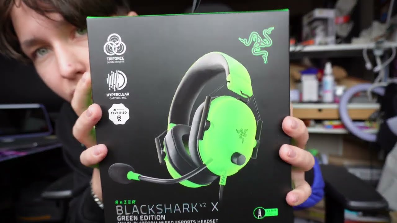 Распаковка Razer BLACKSHARKv2 X