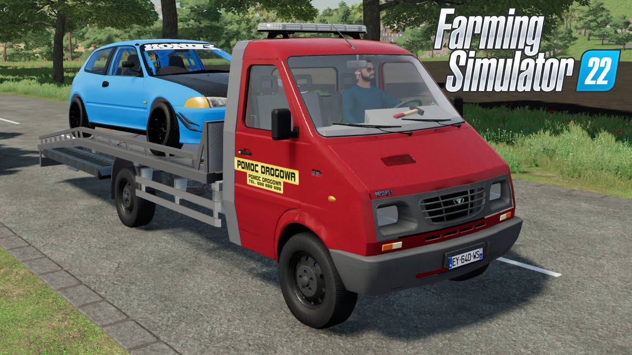 FS22 - Daewoo Lublin Car Transporter Laweta - Farming Simulator 2022 Car Mod