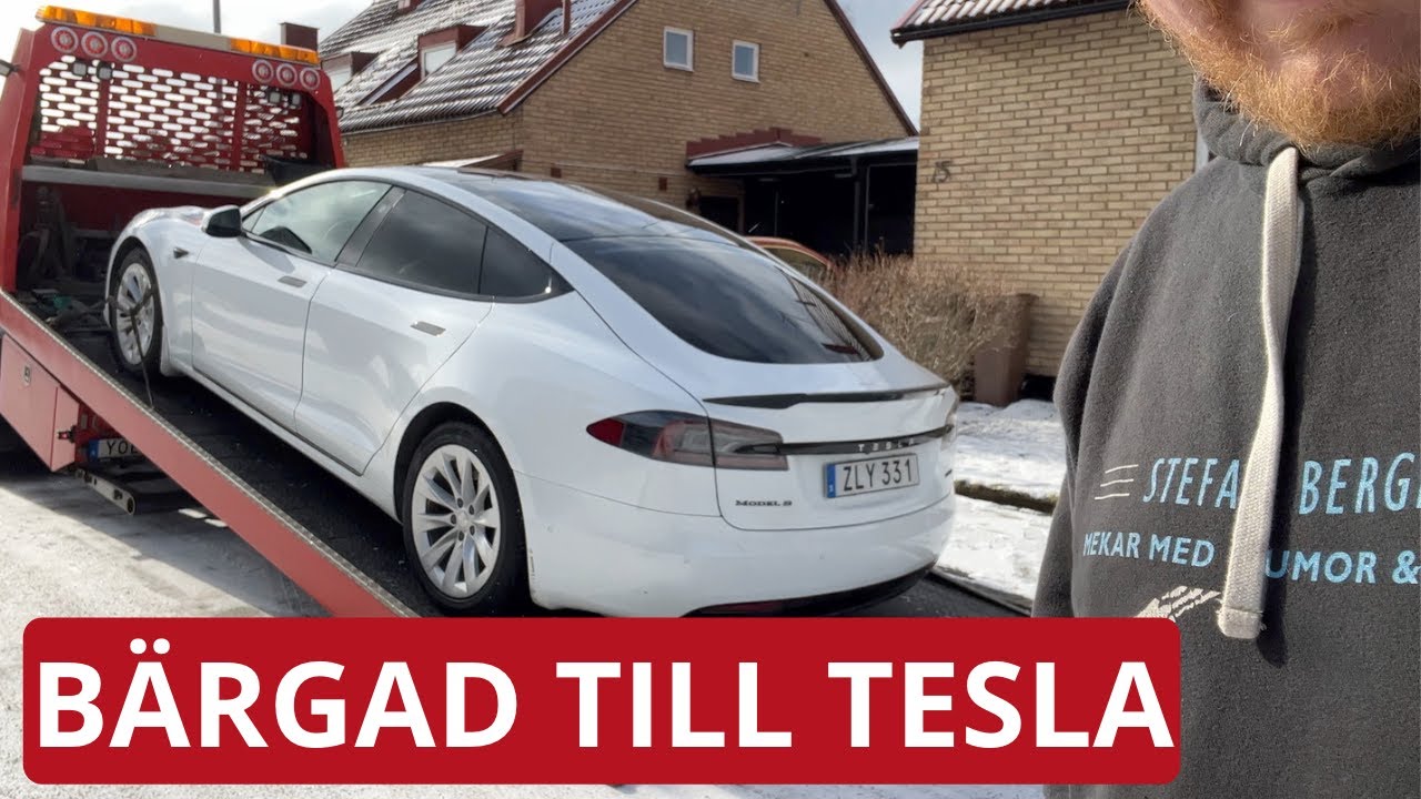VLOGG: Teslan gick sönder! Änden på drivaxeln gick av inne i växellådan.