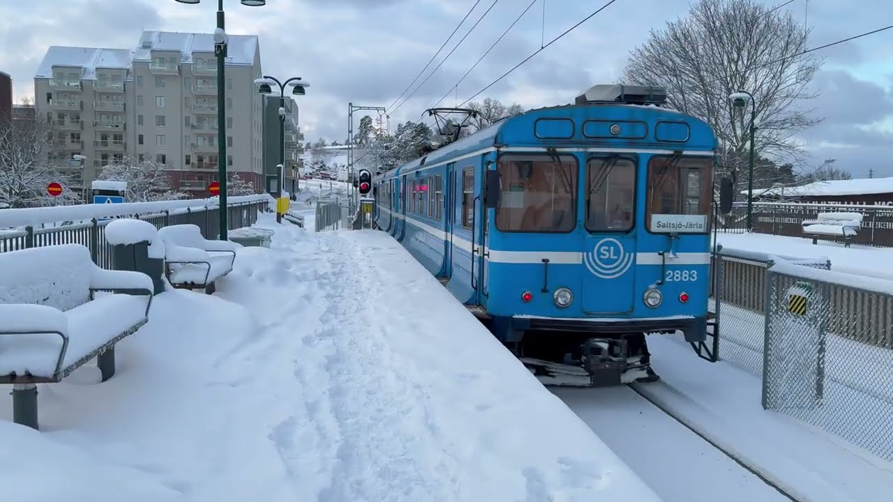 Swedish Trains in the Snow 4: Saltsjöbanan (Stockholm Local Lines 2) - 4th January 2026