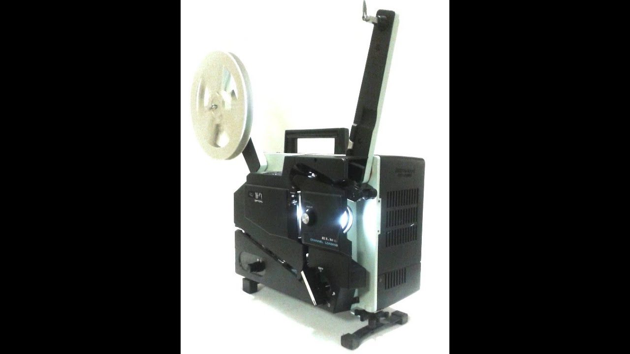 Demonstration tillbakaspolning Elmo 16 CL Optical filmprojektor